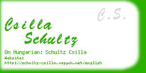 csilla schultz business card